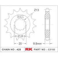 Rk 3102 428 Voortandwiel