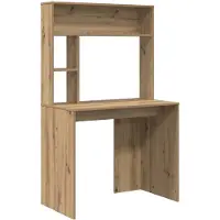 vidaXL Bureau Artisan Eiken Bewerkt hout 91 x 50 x 149 cm