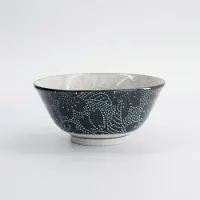 Tokyo Design Studio Mixed Bowls Dot Sakura 14.8x6.8cm - Grijs/Zwart - servieskom 500ml