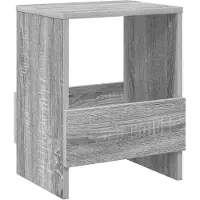 vidaXL Tijdschriftenrek Grijs Sonoma 35 x 30 x 45 cm