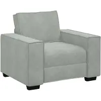 vidaXL Fauteuil 100x78x84 cm fluweel lichtgrijs
