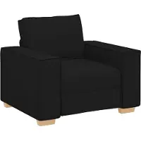 vidaXL Sofa Stoel Zwart 100x78x84 cm Stof