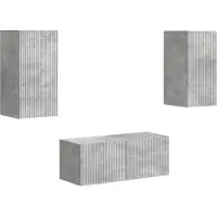 vidaXL Tv-meubelset 6 st Beton Grijs Bewerkt hout
