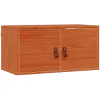vidaXL Wandkast 2 st Wasbruin 60 x 30 x 30 cm Massief grenenhout