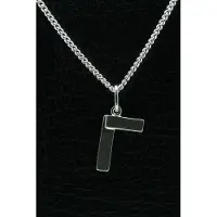 MOOYE ® - Collectie Zilveren Schrijfhaak ketting hanger