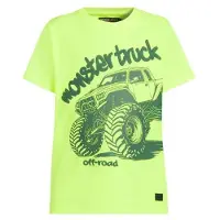 Orange stars T-shirt geel Jongens Katoen Ronde hals Printopdruk - maat 158/164