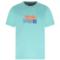 TYGO & vito jersey T-shirt blauw Jongens Katoen Ronde hals Printopdruk - maat 98-104