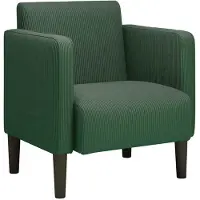 vidaXL Fauteuil met armleuningen 54 cm corduroy stof donkergroen