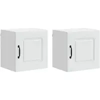 vidaXL Vaatwasserfront Kalmar, 2 stuks, wit, houtvezel