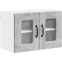 vidaXL Vaatwasserpaneel Kalmar Beton Grijs 60 x 31 x 40 cm
