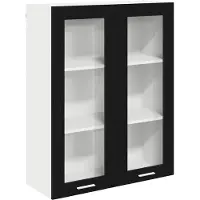 vidaXL Hangkast Zwart Eiken 80 x 31 x 100 cm Bewerkt hout
