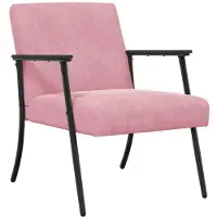 vidaXL Fauteuil Roze Fluweel