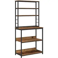 vidaXL Keukenplank 5-laags 80 x 40 x 168 cm Bewerkt hout Oud Hout