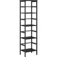 vidaXL Boekenplank 4-laags 40 x 29.5 x 115 cm Bewerkt hout Zwart Eiken