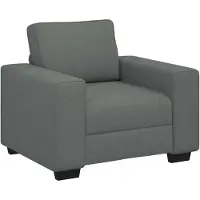 vidaXL Fauteuil 100x77x82 cm stof donkergrijs