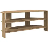 vidaXL HoekTVKabinet 100 x 40,5 x 45 cm Artisanaal eiken Bewerkt hout
