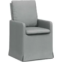 vidaXL Eetstoelen 2 st Stof Lichtgrijs 57 x 67 x 98 cm