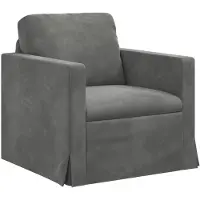 vidaXL Bank Donkergrijs 78 x 78 x 80 cm Fluweel