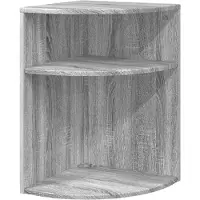 vidaXL Bijzettafel 39,5 x 39,5 x 60 cm Bewerkt hout Grijs Sonoma