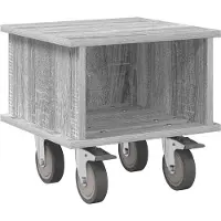 vidaXL TV Stand 37 x 35 x 35 cm Grijs Sonoma Bewerkt hout