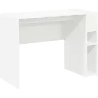 vidaXL Bureau Wit Bewerkt hout 109 x 50 x 78 cm