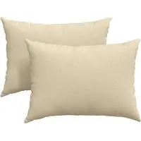 vidaXL Zitkussens 2 pcs Stof Crème 70 x 50 cm