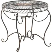 CLP Sheela - ronde tuintafel - Ø 76 cm - metaal - bronzen