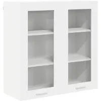 vidaXL Hangkast Wit 80 x 31 x 80 cm Bewerkt hout