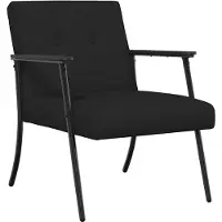 vidaXL Fauteuil Zwart Stof