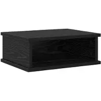 vidaXL Nachtkastje Zwart Eiken 40 x 31 x 15 cm Bewerkt hout