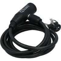 Dresco Kabelslot 150/6 | Kabelslot voor Fiets - 150cm - Rond 6mm - Zwart