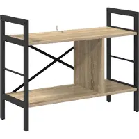 vidaXL Boekenplank 3-laags 75 x 30 x 58,5 cm Bewerkt hout Sonoma Eik