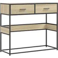 vidaXL Wandtafel 90x35x80 cm bewerkt hout sonoma eikenkleurig