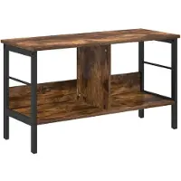 vidaXL Boekenplank 2-laags 82 x 32 x 144.5 cm Bewerkt hout Rook Eiken