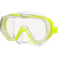 Tusa Freedom Tri-Quest – Panoramische duikbril & snorkelmasker met extra breed zichtveld – CrystalView glas – Transparant/Geel - M3001 FY