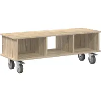 vidaXL TV Stand 100 x 35 x 35 cm Sonoma Eik Bewerkt hout