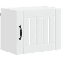 vidaXL Wandkast LUCCA Wit 50 x 31 x 40 cm Bewerkt hout