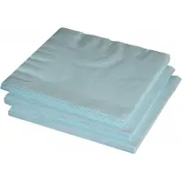 Haza Uni kleur tafel servetten - lichtblauw - 40x stuks - 33 x 33 cm - Papier - diner tafel versiering/decoratie