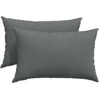 vidaXL Zitkussens 2 pcs Stof Donkergrijs 60 x 40 cm