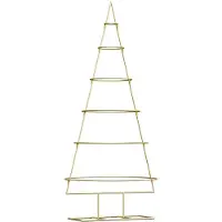 vidaXL Metalen kerstboom met standaard KUOPIO 150 cm Staal Goud