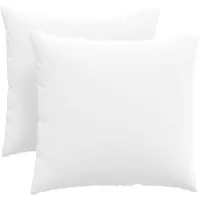 vidaXL Zitkussens 2 st Stof Wit 45 x 45 cm