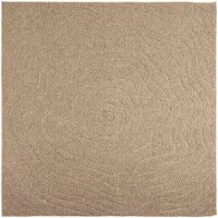 vidaXL Binnen- en buitenkleed AGIRA Naturel 200 x 200 cm Polyester