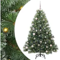 vidaXL Kunstkerstboom met 150 LED met standaard Groen 150 cm PE en PVC