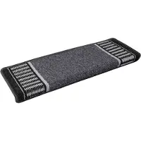 vidaXL Zelfklevende trapmatten 15 st 65 x 21 x 4 cm Non-Slip Antraciet