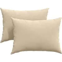 vidaXL Zitkussens 2 st Stof Crème 70 x 50 cm
