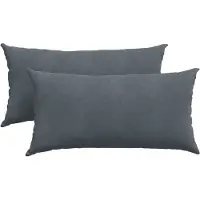 vidaXL Zitkussens 2 pcs Donkergrijs 80 x 40 cm Corduroy stof