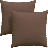 vidaXL Zitkussens 2 st Stof Bruin 80 x 80 cm