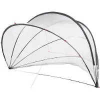 vidaXL Zwembadkoepel Doorzichtig 500 x 500 x 236 cm PVC