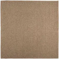 vidaXL Binnen- en buitenkleed AGIRA Naturel 120 x 120 cm Polyester