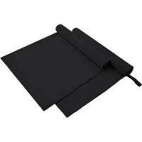 vidaXL Sporthanddoeken 2 st Zwart 180 x 90 cm